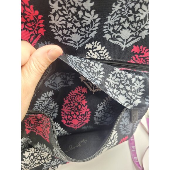 Vintage Large Vera Bradley Backpack Damask Pink Pattern - for Travel or Campus main image 8
